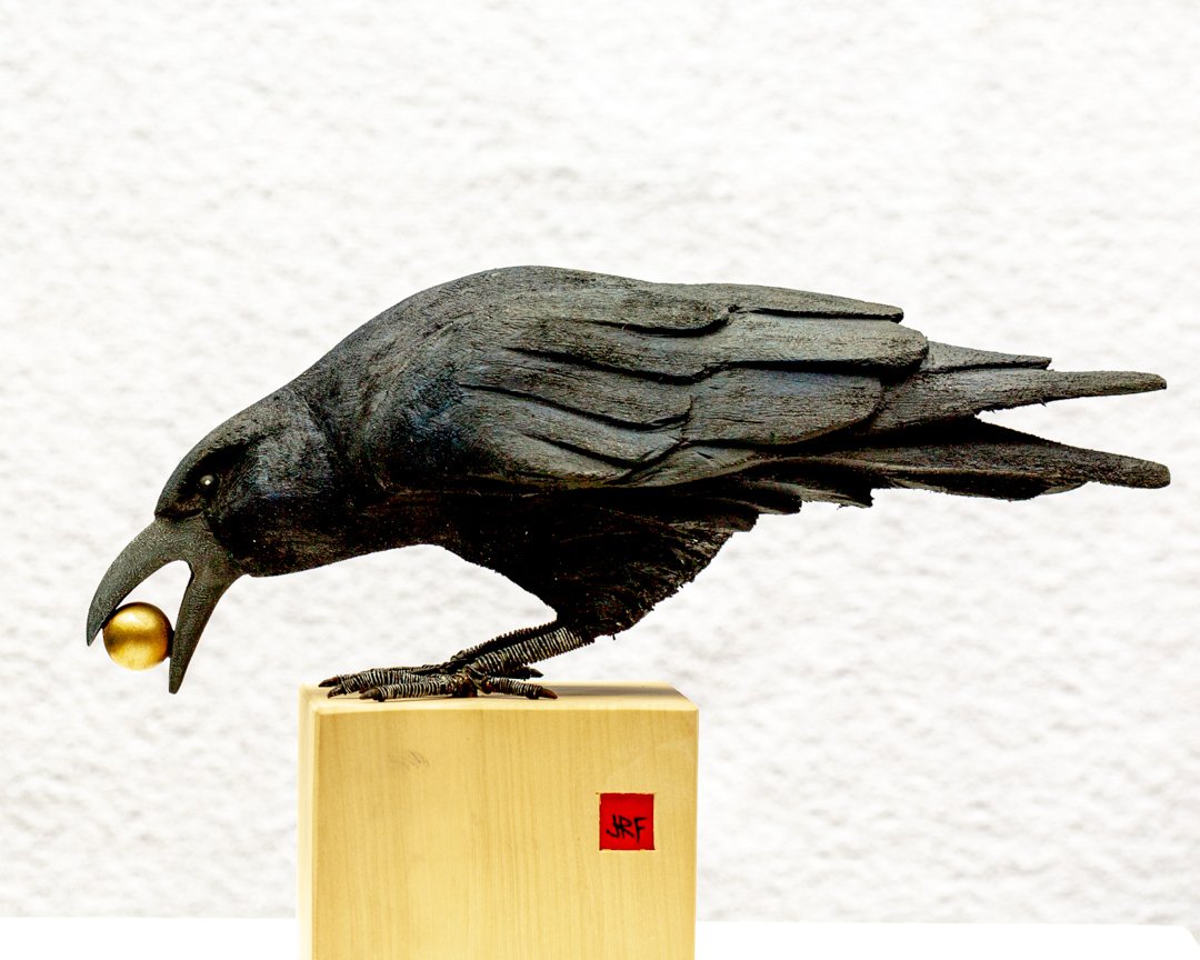 Crow with Gold Ball No. 2
