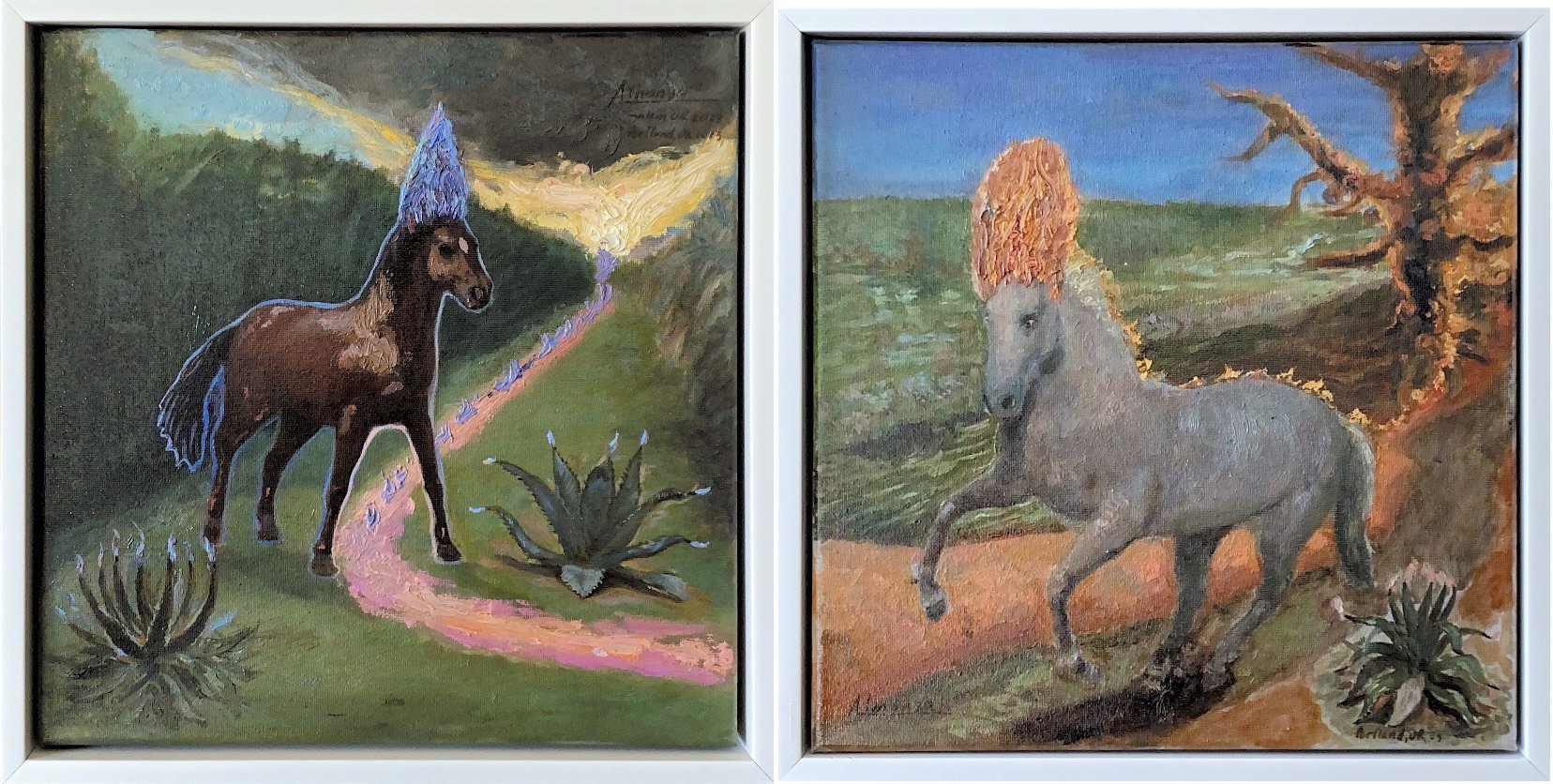 Fire Horses  (Diptych)