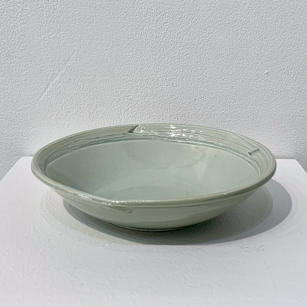 Porcelain Shallow Bowl, celadon