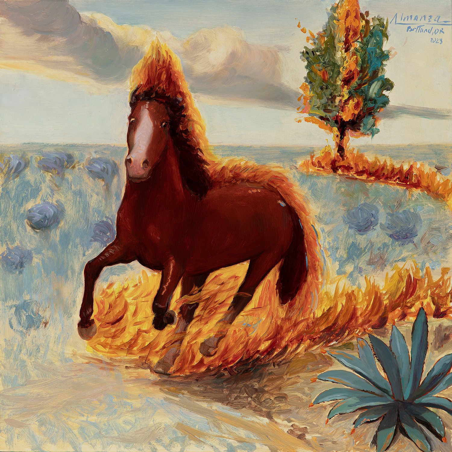 Firehorse in the Blue Path