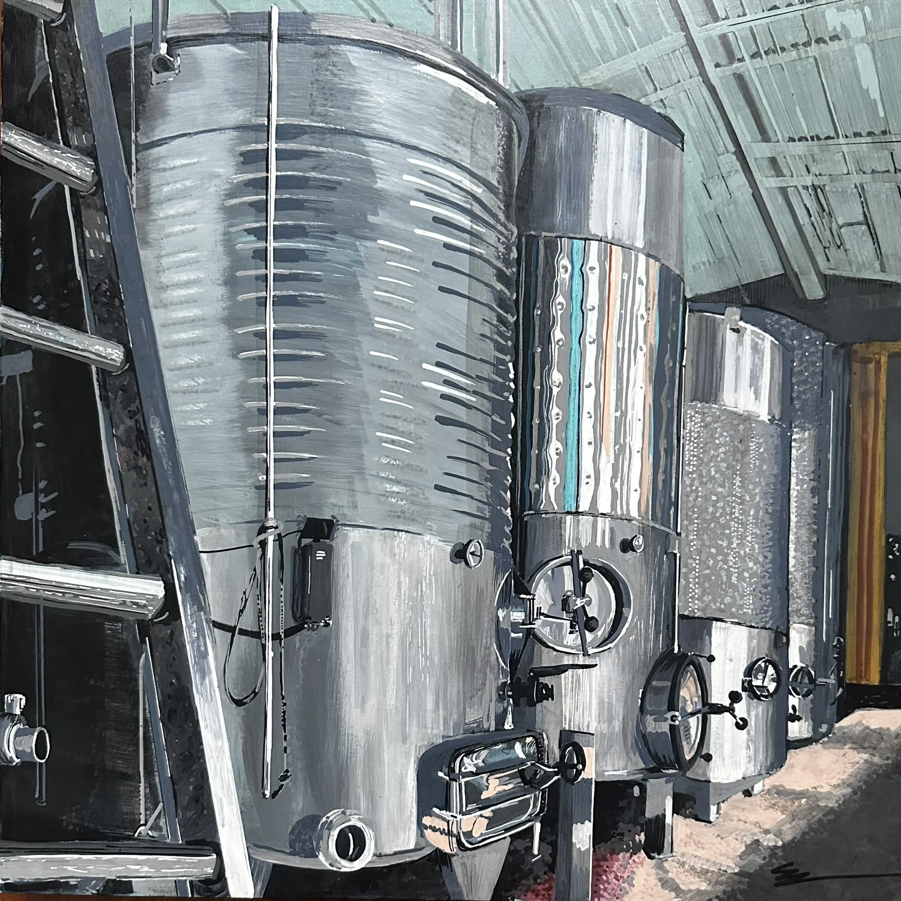 Tanks at Newport Vineyards