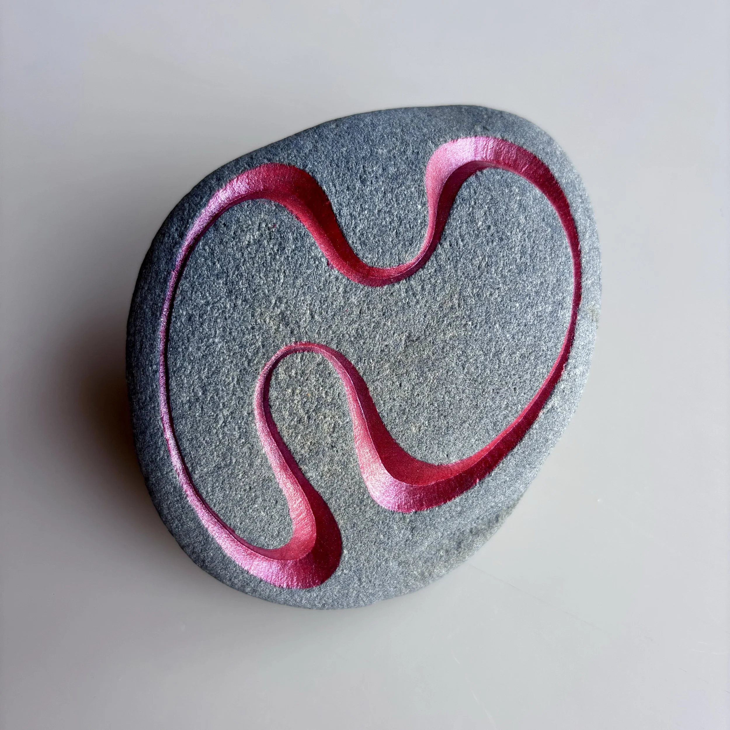 Squiggle in Metallic Red