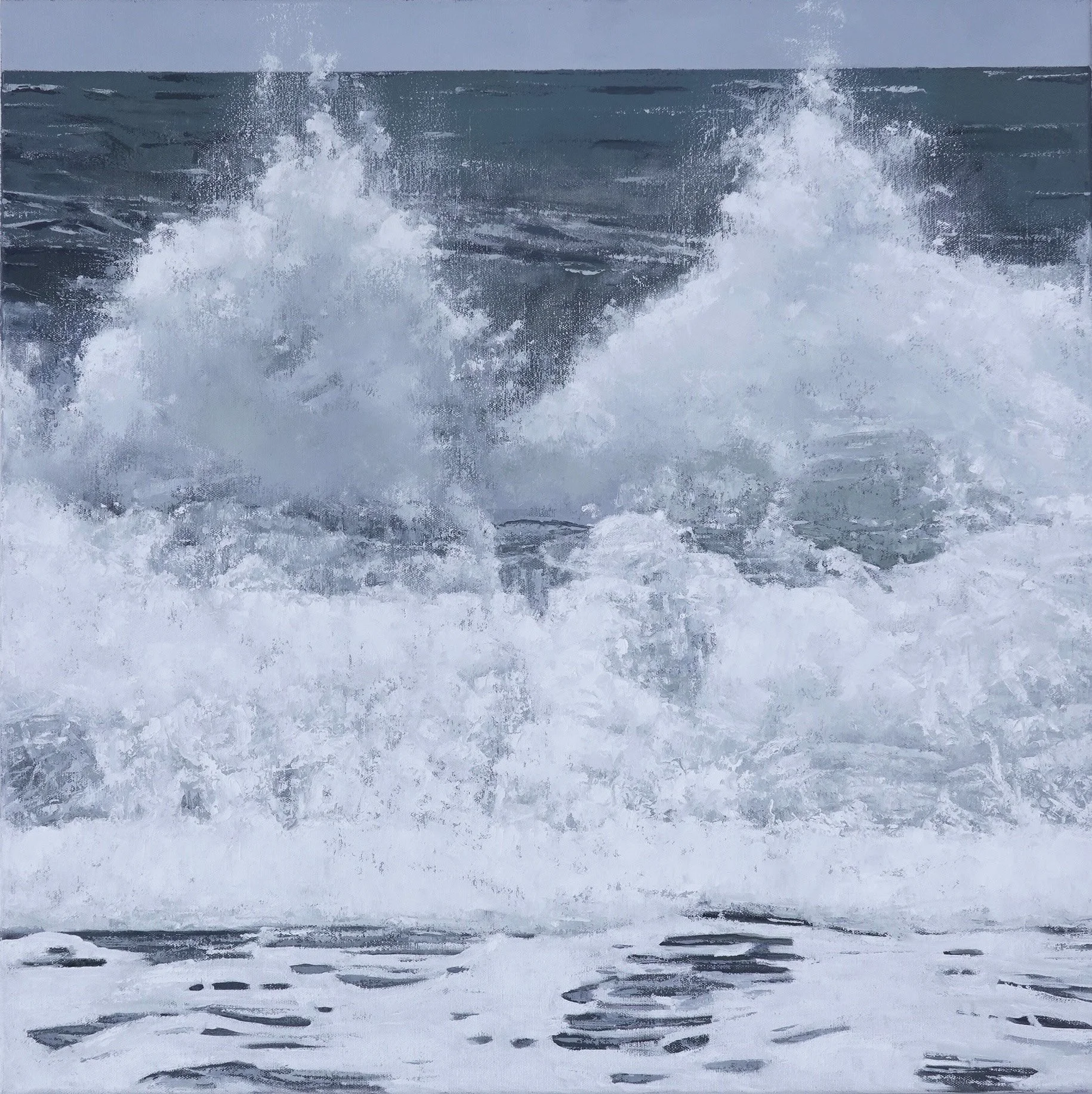 Seascape with Crashing Waves