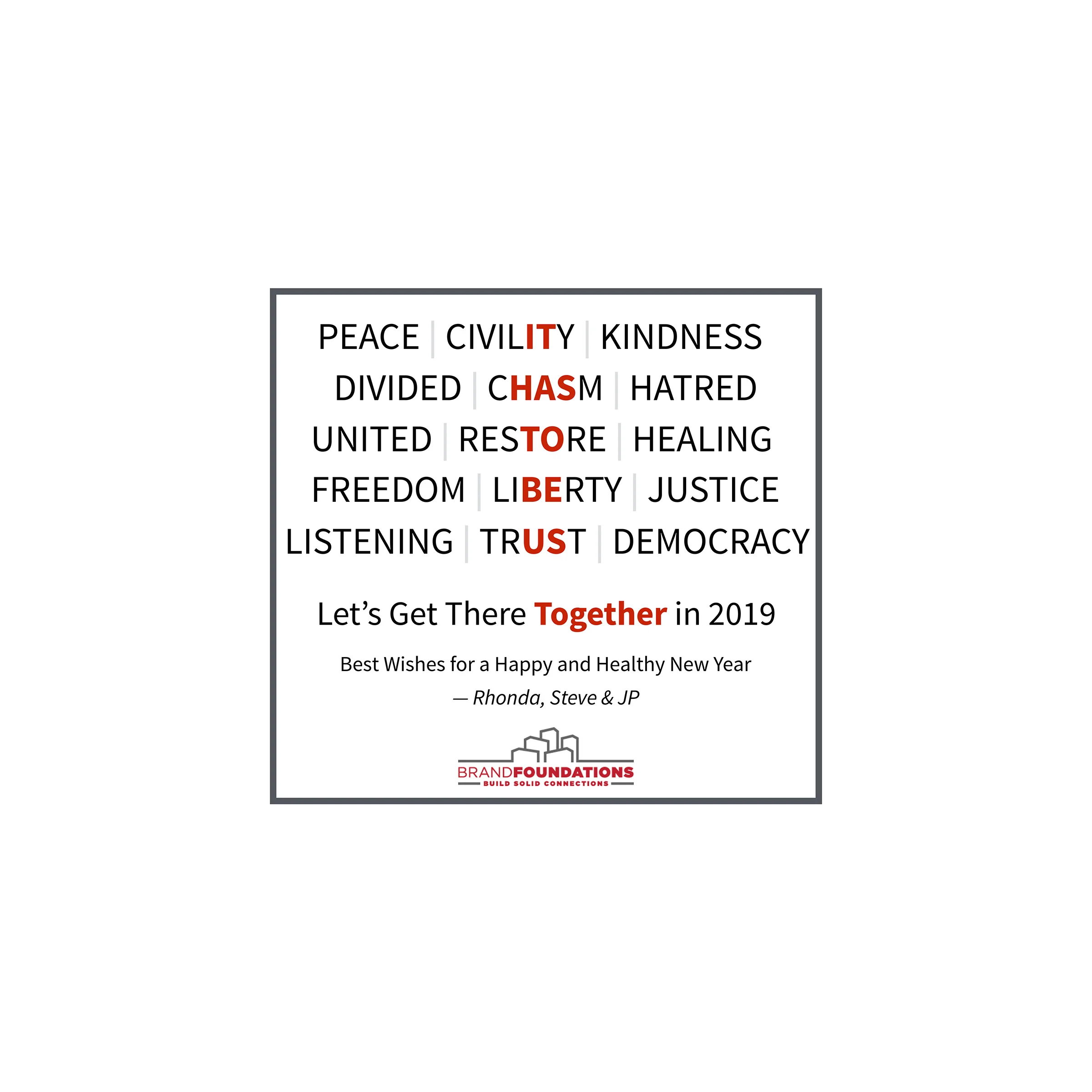 Let's Get There Together in 2019