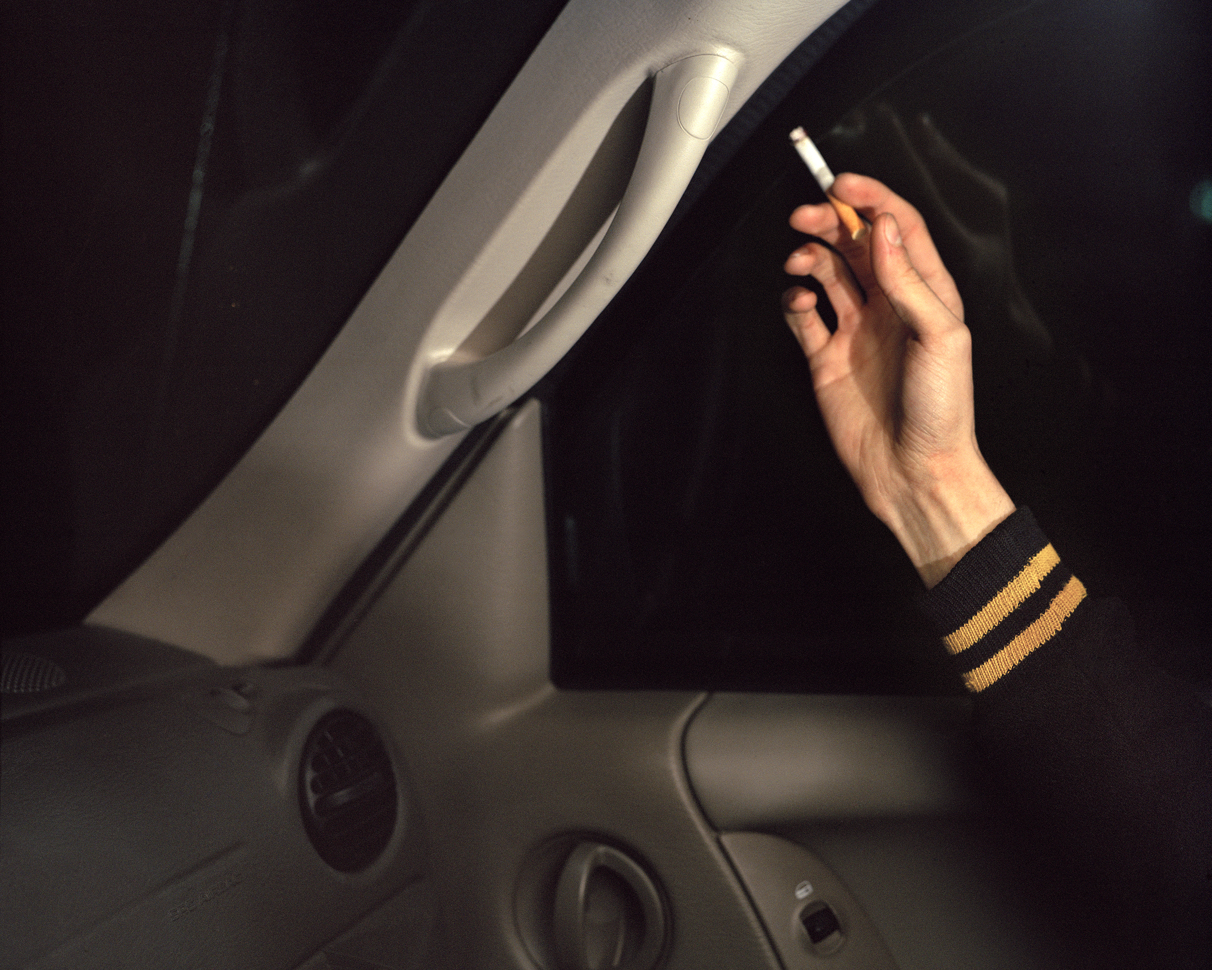 Self-portrait in Car 2013