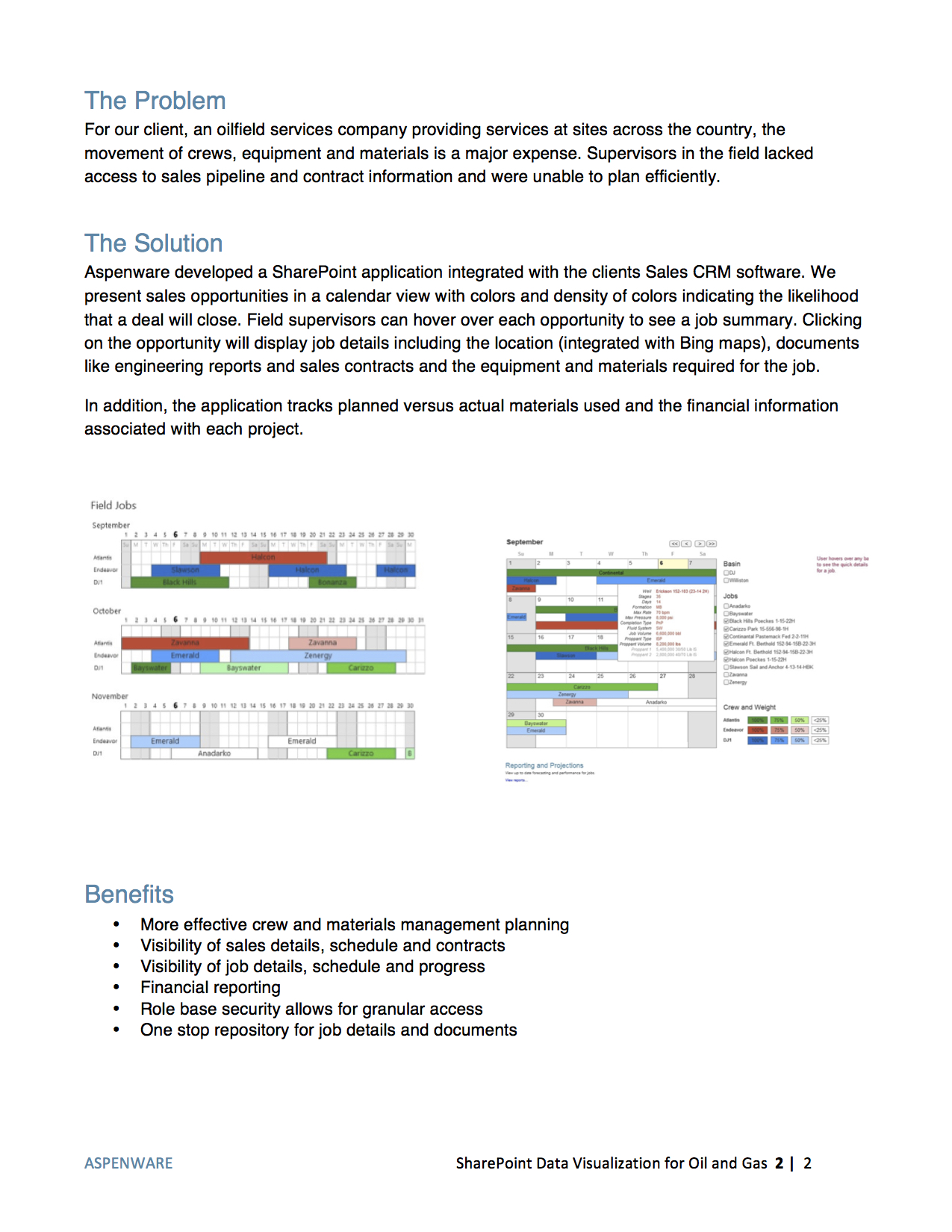 Enterprise Software Project - Oil and Gas Case Study