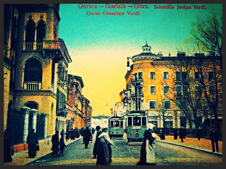 Gorica/Görz/Gorizia/Guriza, pred vojno; vir: Alberto Bertolini, Si iz Goriške če...
