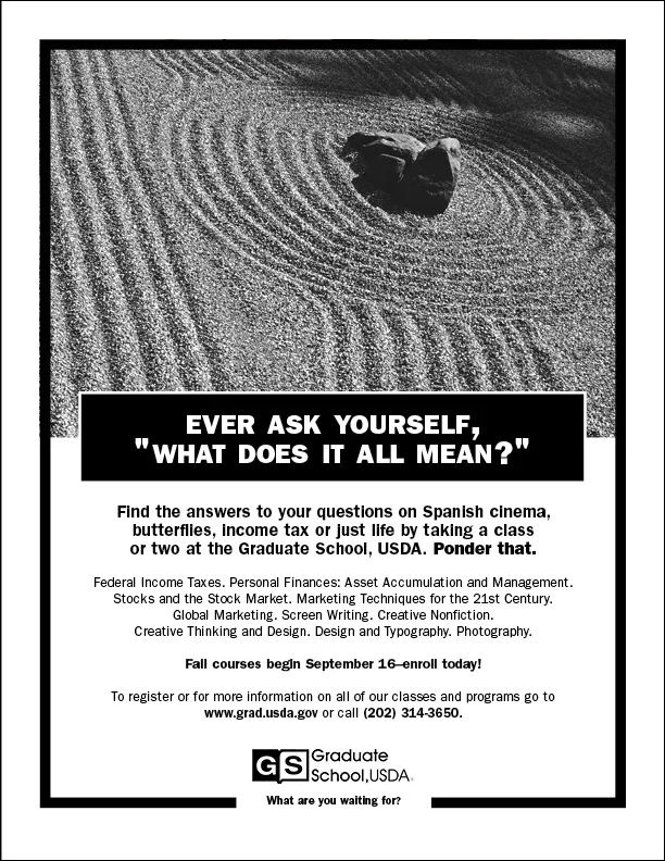 Graduate School :: Enrollment Ads (Award Winner)