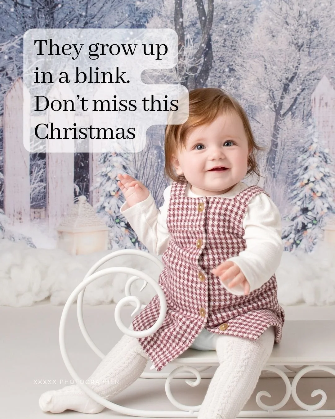 Looking back at some of my Christmas shoots from 5 - 10 years ago and seeing those families book year after year makes me so happy! 
I've photographed their 1st Christmases, before they could even sit all the way up until they become cheeky little re