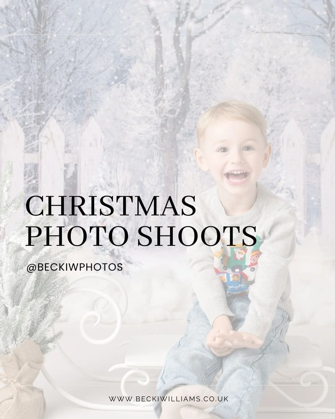 Looking for a Christmas Mini Photo Shoot in Milton Keynes?  Here's all the important details: 

WHEN?
14th - 16th November

WHAT'S INCLUDED?
Lots of fun!  2 backdrops, one for small children and one for older children and families.  Small props to ad