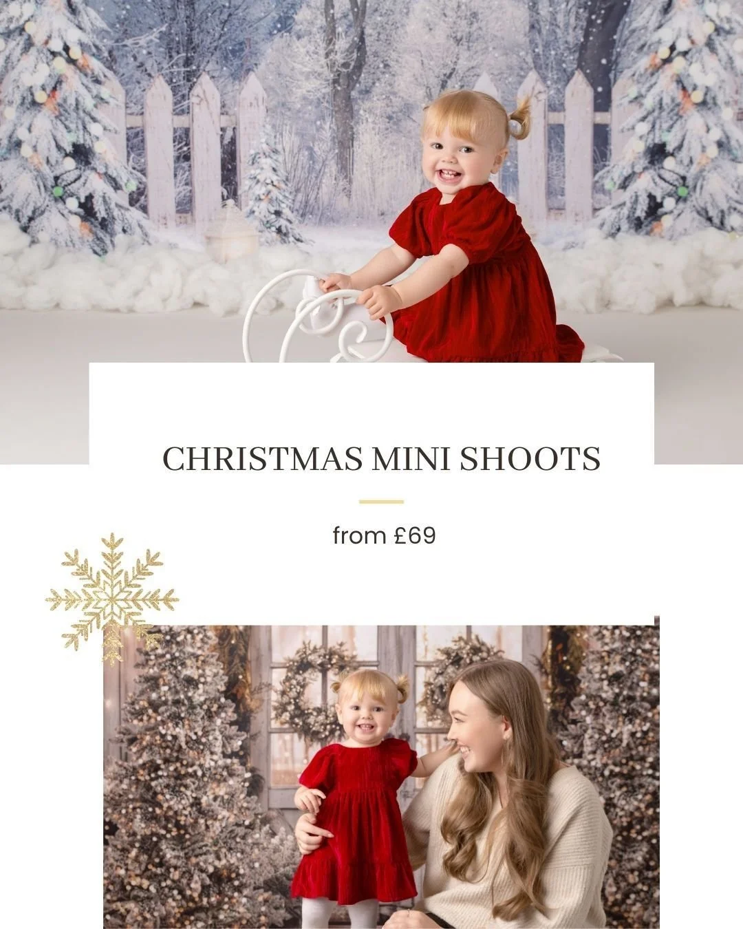 ONE WEEK TILL CHRISTMAS MINI PHOTO SHOOTS!! 🎄 🎅 🧑&zwj;🎄 ☃️ 

To grab any last remaining slots, follow the link in my bio or send me a message and I'll point you in the right direction. 

❄️I'm so excited!❄️ 

#miltonkeynes #miltonkeynesmums #milt