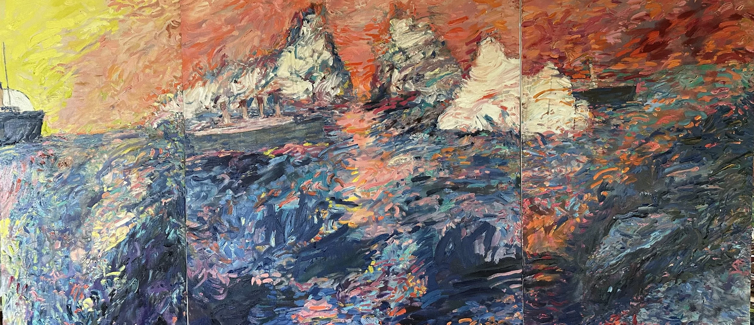 Piotr Kulikowski - ¨Triptych - Last Sunset on Titanic¨
