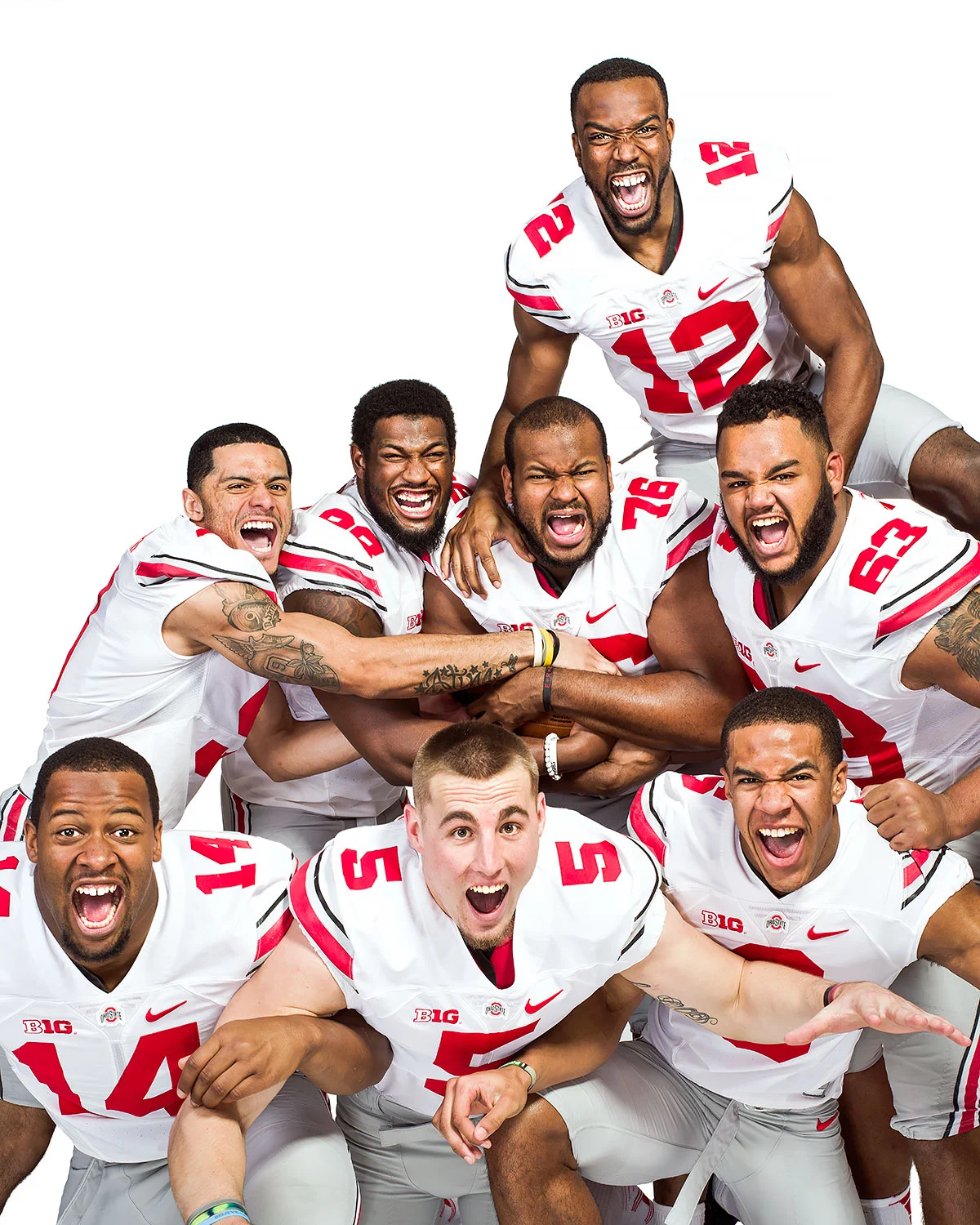 2014 starting senior champions, Ohio State University Buckeyes