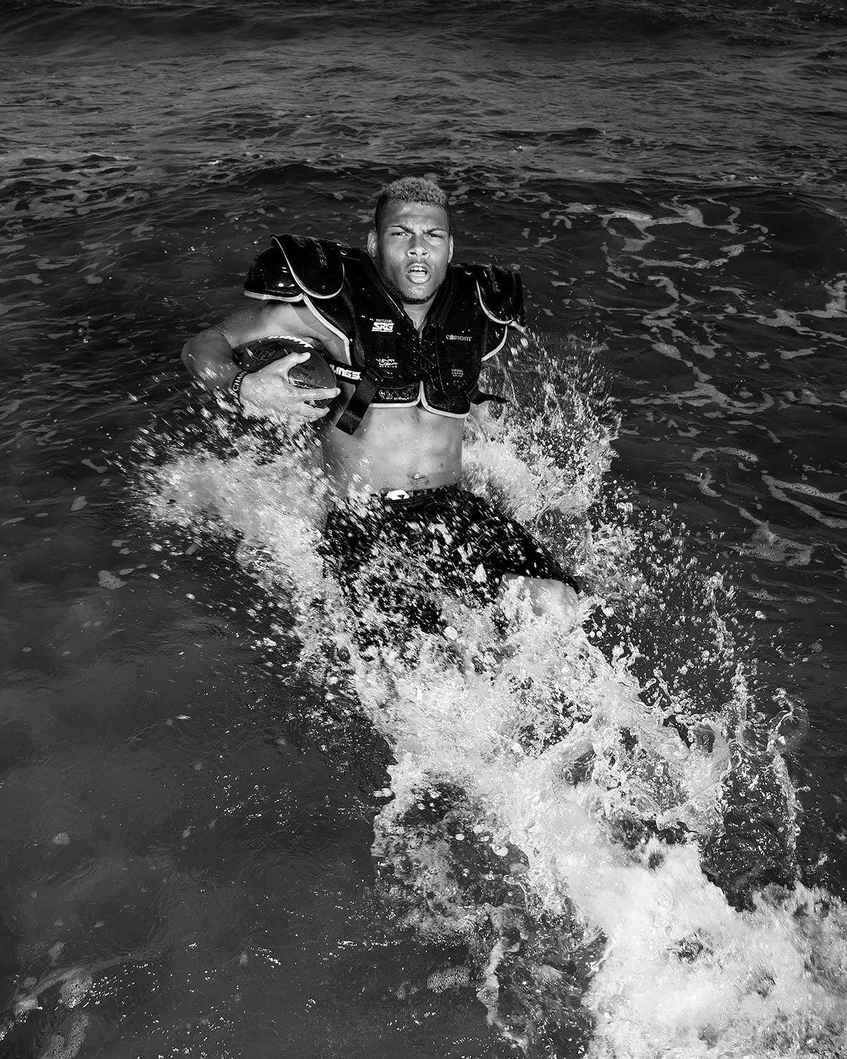 Arizona Cardinals S Tyrann "Honey Badger" Mathieu cover shoot for ESPN: the Magazine