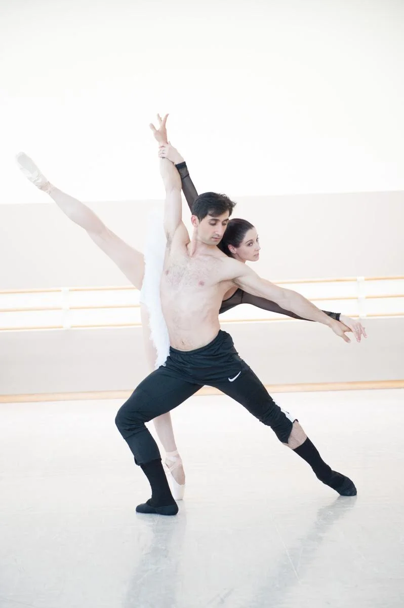 Vanessa Zahorian and Davit Karapetian. Photo by Lauri Levenfeld .