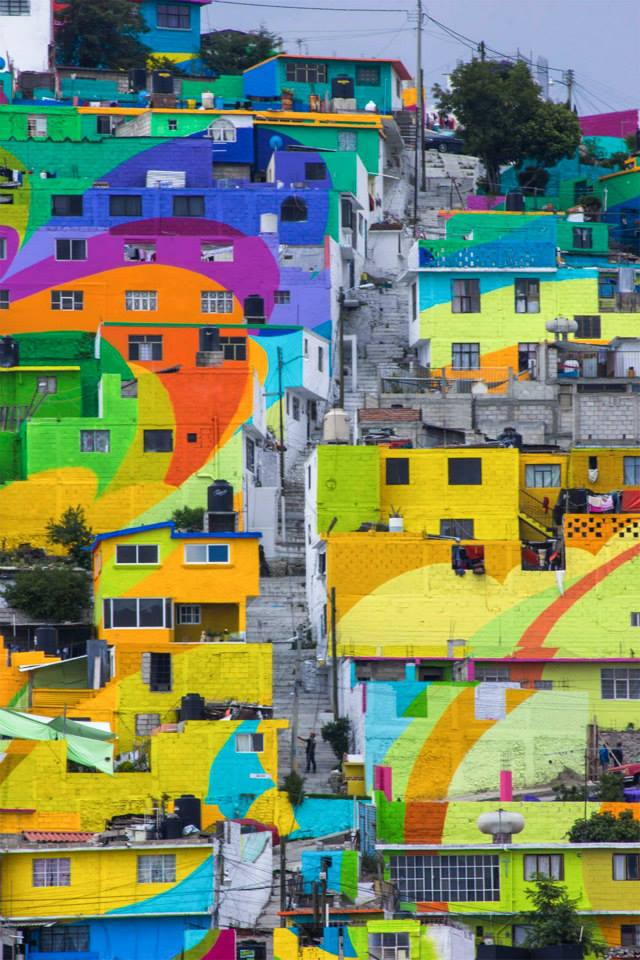 The Germen Crew wanted to bring beauty to an area that was lacking color, and show how public art can make a positive social impact.