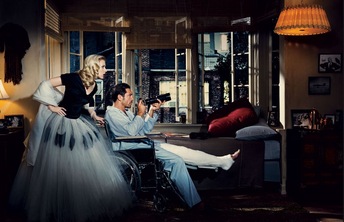 Rear Window, 1954 Scarlett Johansson and Javier Bardem. Photograph by Norman Jean Roy.