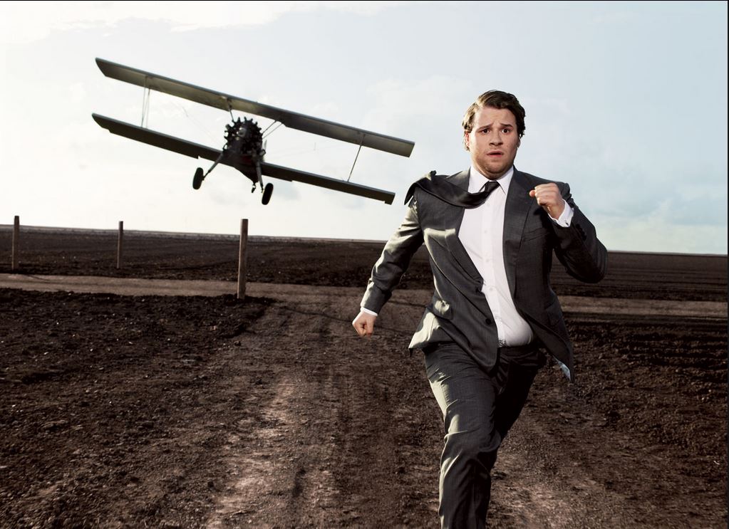 North by Northwest, 1959 Seth Rogen. Photograph by Art Streiber.