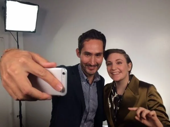 Kevin Systrom and Lena Dunham
