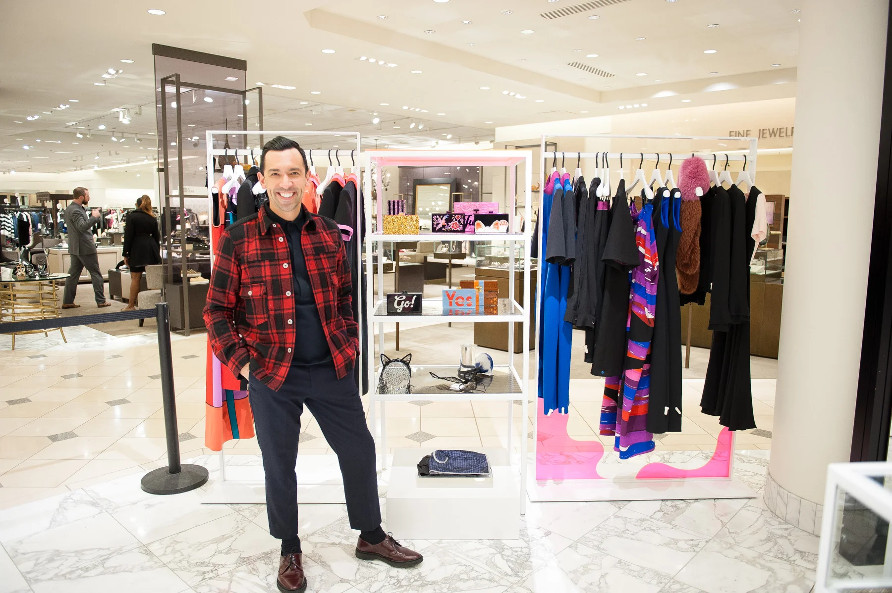 Raul Becerra at Nordstrom San Francisco store. Photo by Lauri Levenfeld