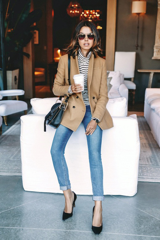 Rain or shine a blazer is ideal