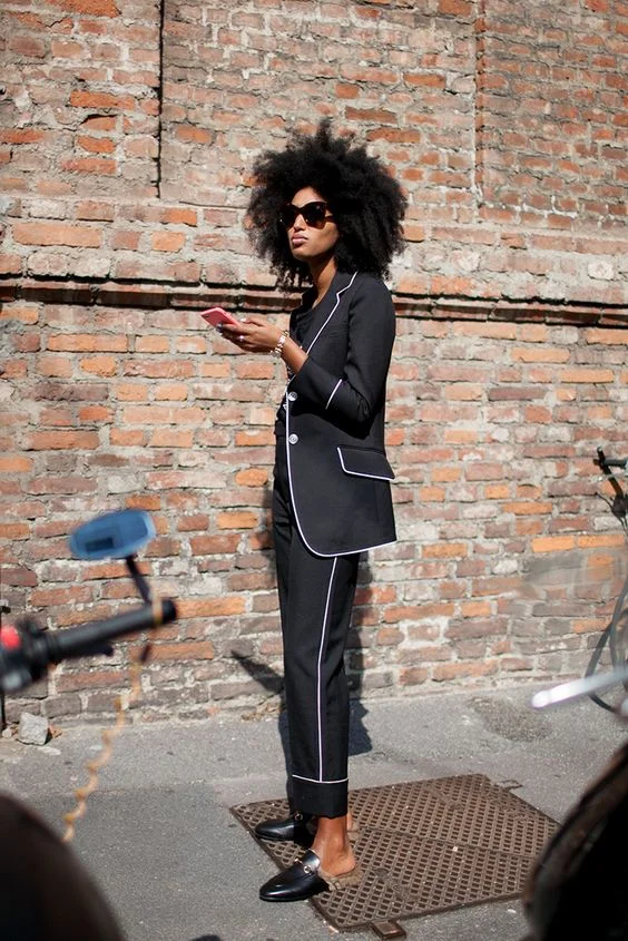 A Gucci suit and and loafers are topping every fashion girl's wish list right now.