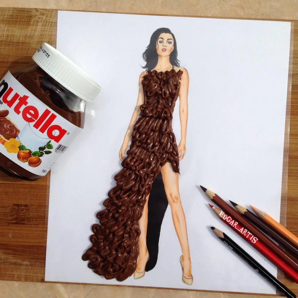 Illustrator Completes His Cut-Out Dresses With Everyday Objects
