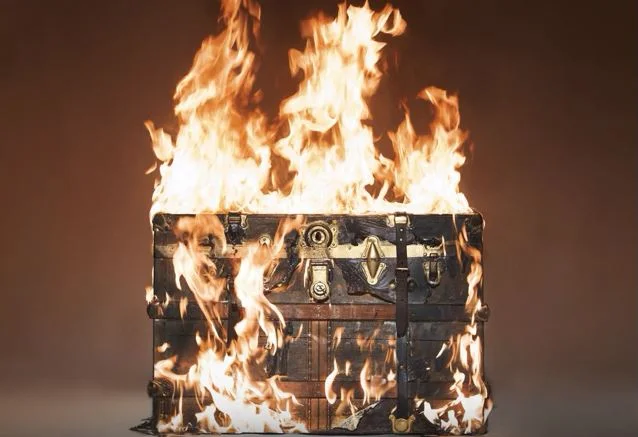 Would you burn $15,000 Louis Vuitton case for the sake  of Art ? 