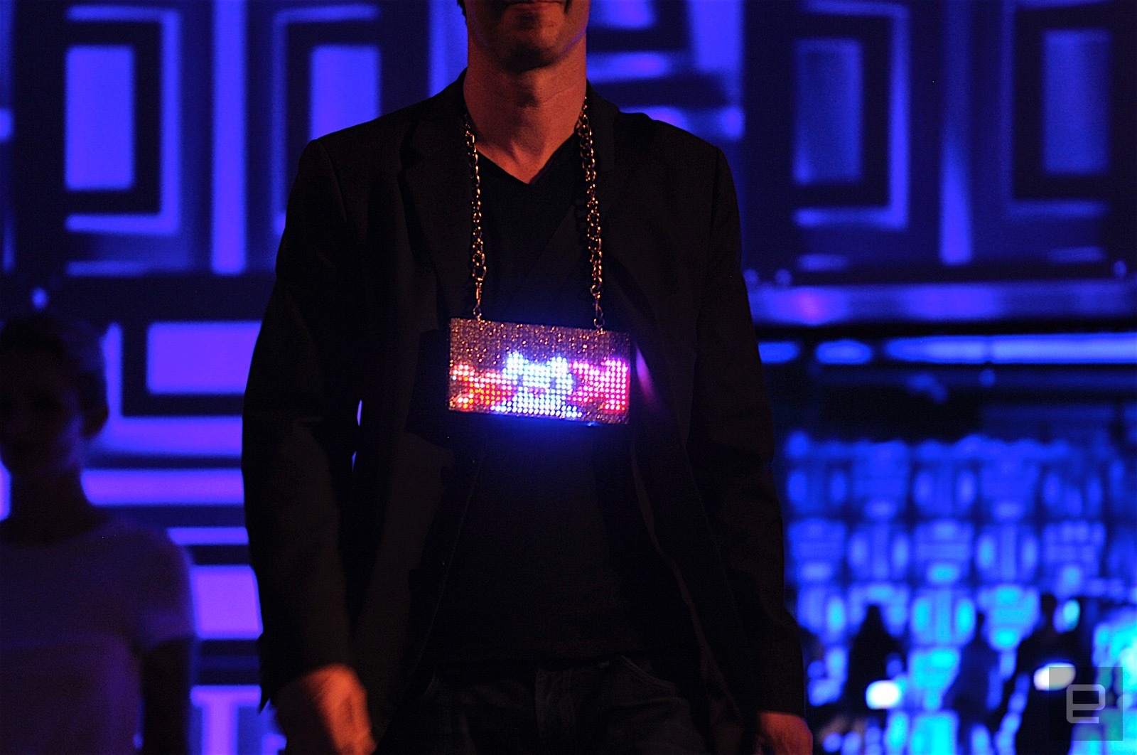 The smartphone-controlled CAT Clutch, is a programmable LED handbag. Photo: Andrew Tarantola