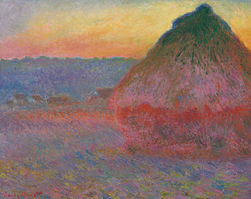 Claude Monet, Meule , 1891, oil on canvas. Estimate: available upon request, around $45 million; realized: $81.4 million. CHRISTIE’S IMAGES LTD., 2016