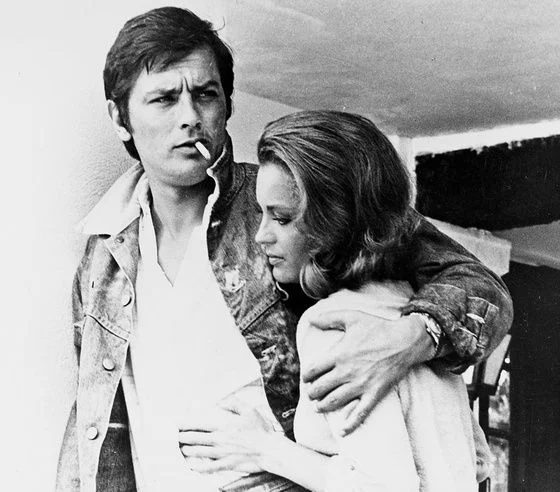 Alain Delon and Romy Schneider 