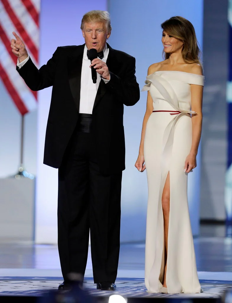 BEHIND FIRST LADY MELANIA TRUMP INAUGURATION BALL DRESS AND MORE