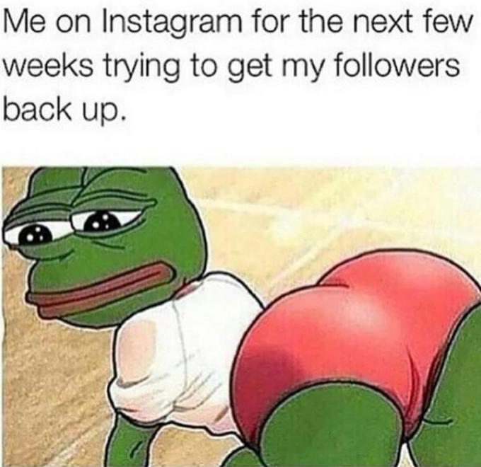 On December 18th, 2014, rapper Nicki Minaj posted an illustration of Pepe bent over and prominently displaying his buttocks with the caption “Me on Instagram for the next few weeks trying to get my followers back up” (shown below). Over the next two years, the post received more than 281,000 likes and 13,900 comments.