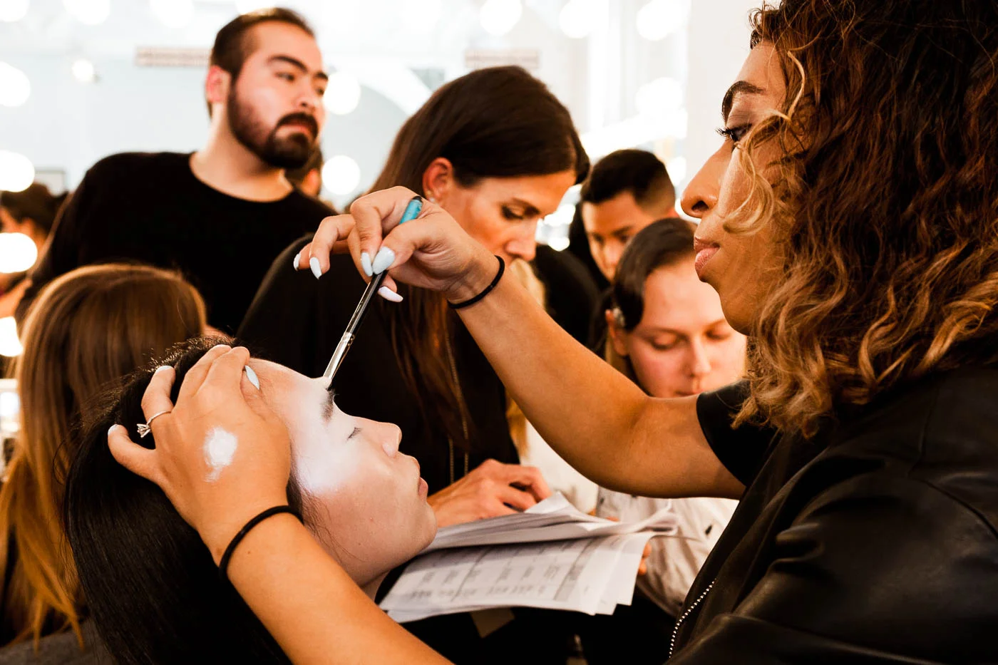 Backstage at Katty Xiomara NYFW shot by Amaris Granado for Joliegazette 