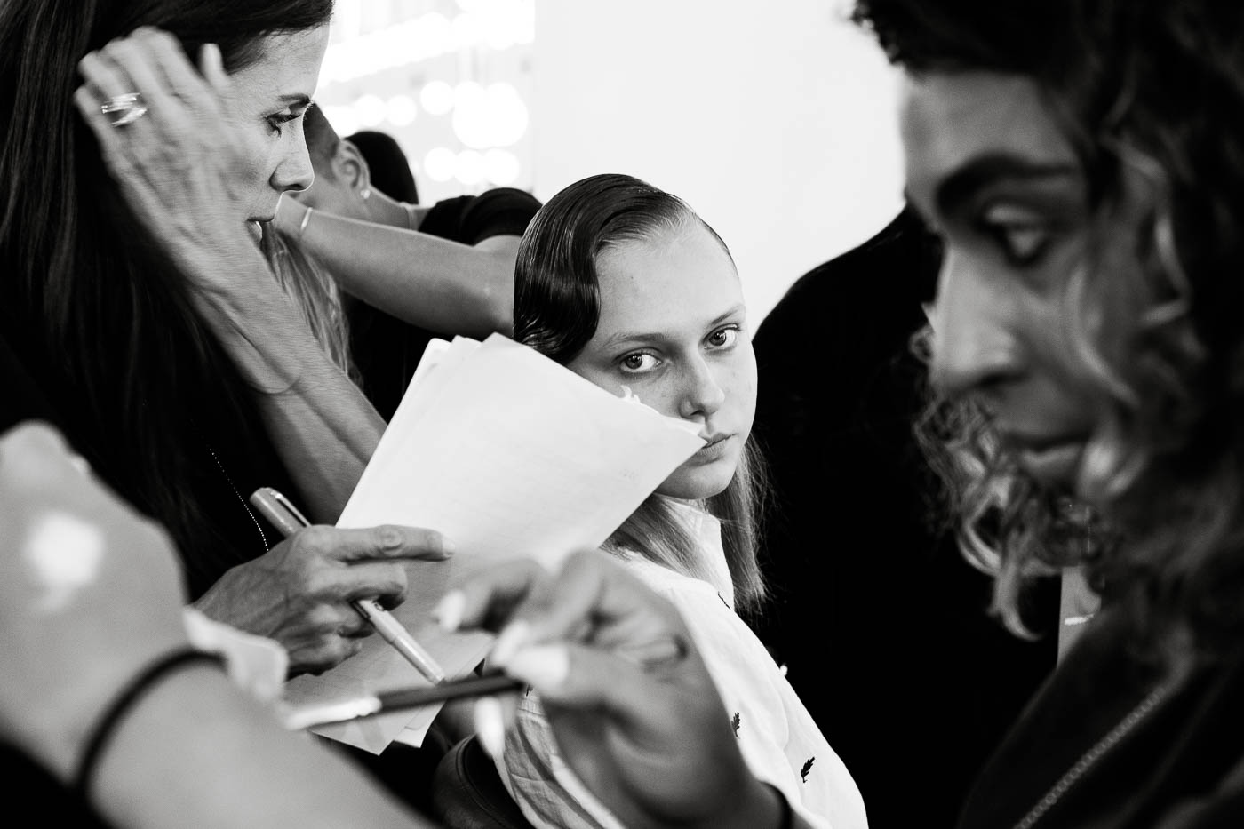  Backstage at Katty Xiomara NYFW shot by Amaris Granado for Joliegazette 