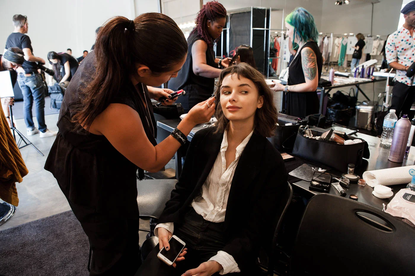  Backstage at Katty Xiomara NYFW shot by Amaris Granado for Joliegazette 