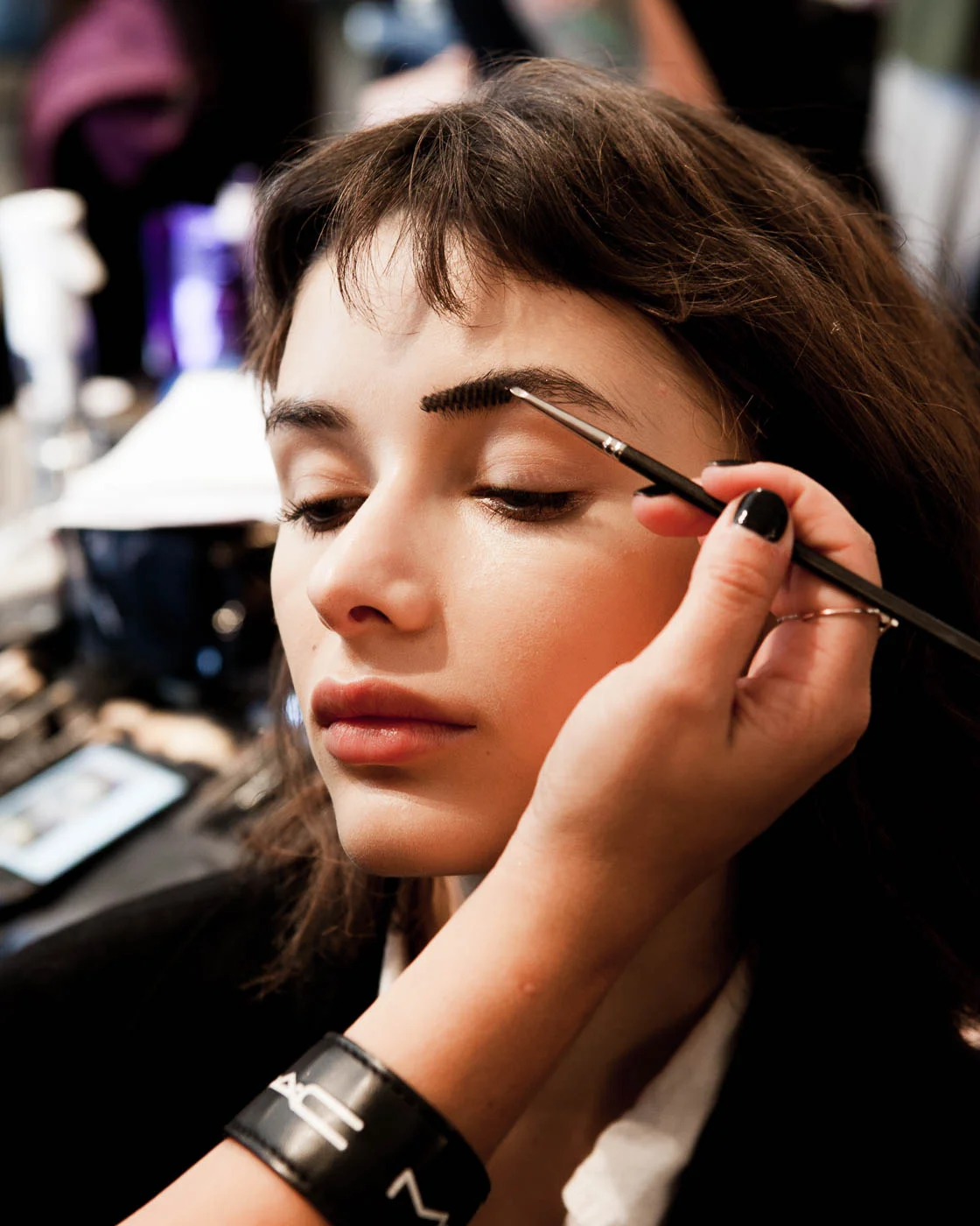  Backstage at Katty Xiomara NYFW shot by Amaris Granado for Joliegazette 