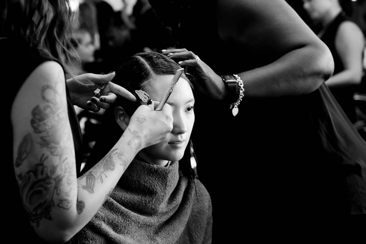  Backstage at Katty Xiomara NYFW shot by Amaris Granado for Joliegazette 