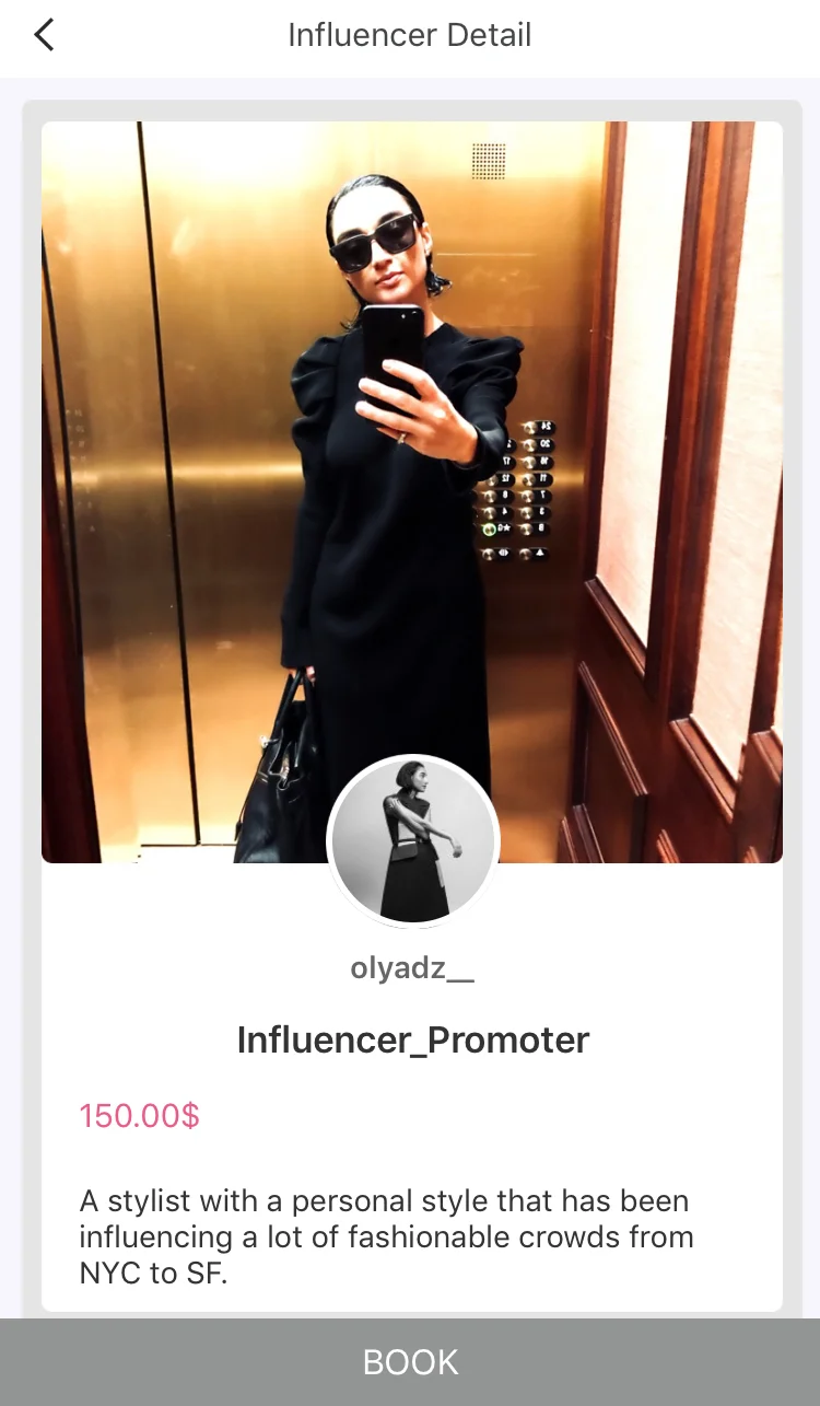 As an influencer you get to list your price per promotion. You have the ability to reject or accept booking offers, you are in complete control of who you want to collaborate with. Once you accept booking, you are to post promotion of the product on social media account.