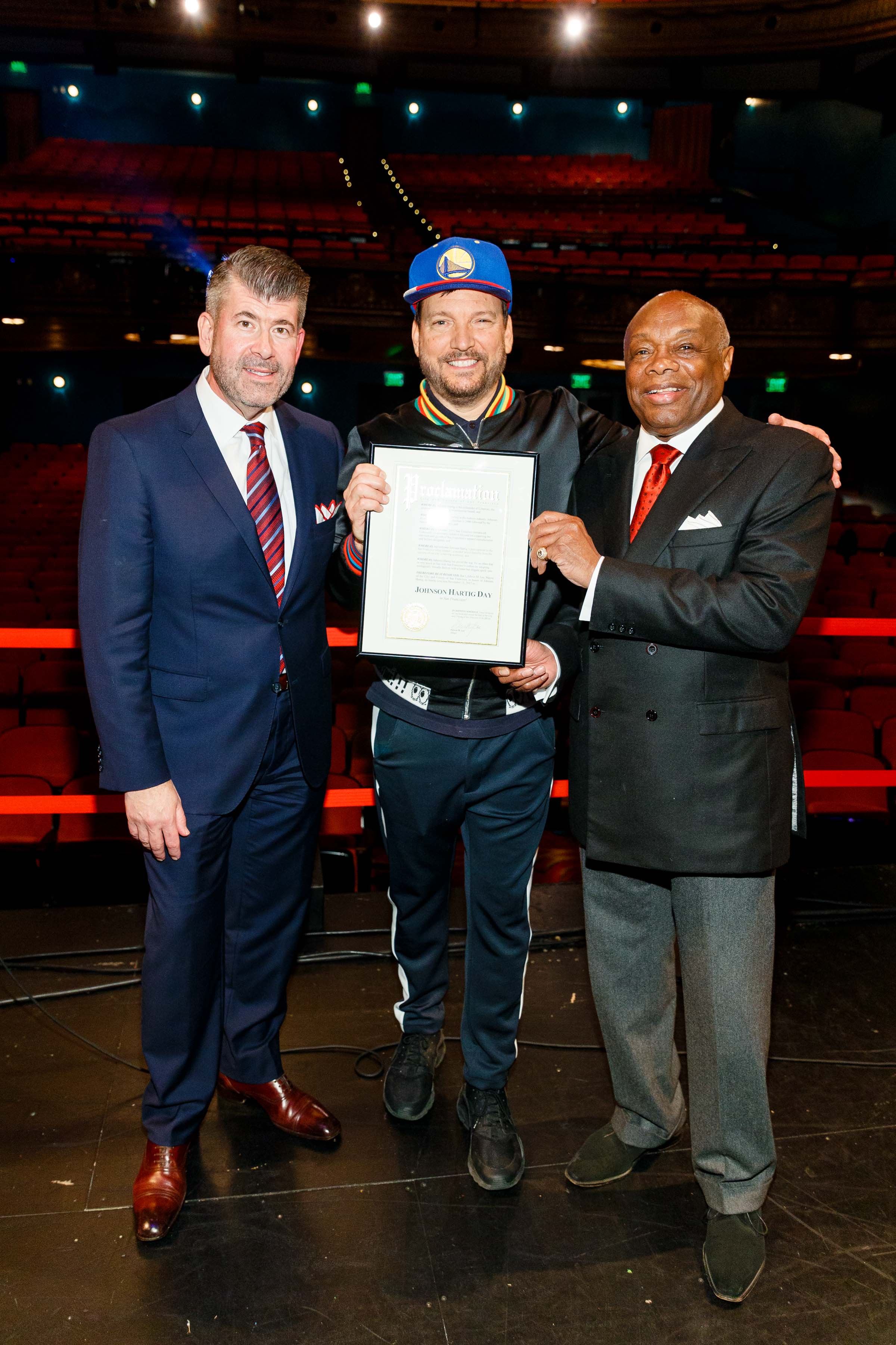 ALAN MORELL DIRECTOR OF NEIMAN MARCUS San Francisco, DESIGNER JOHNSON HARTIG AND MAYOR WILLIE BROWN