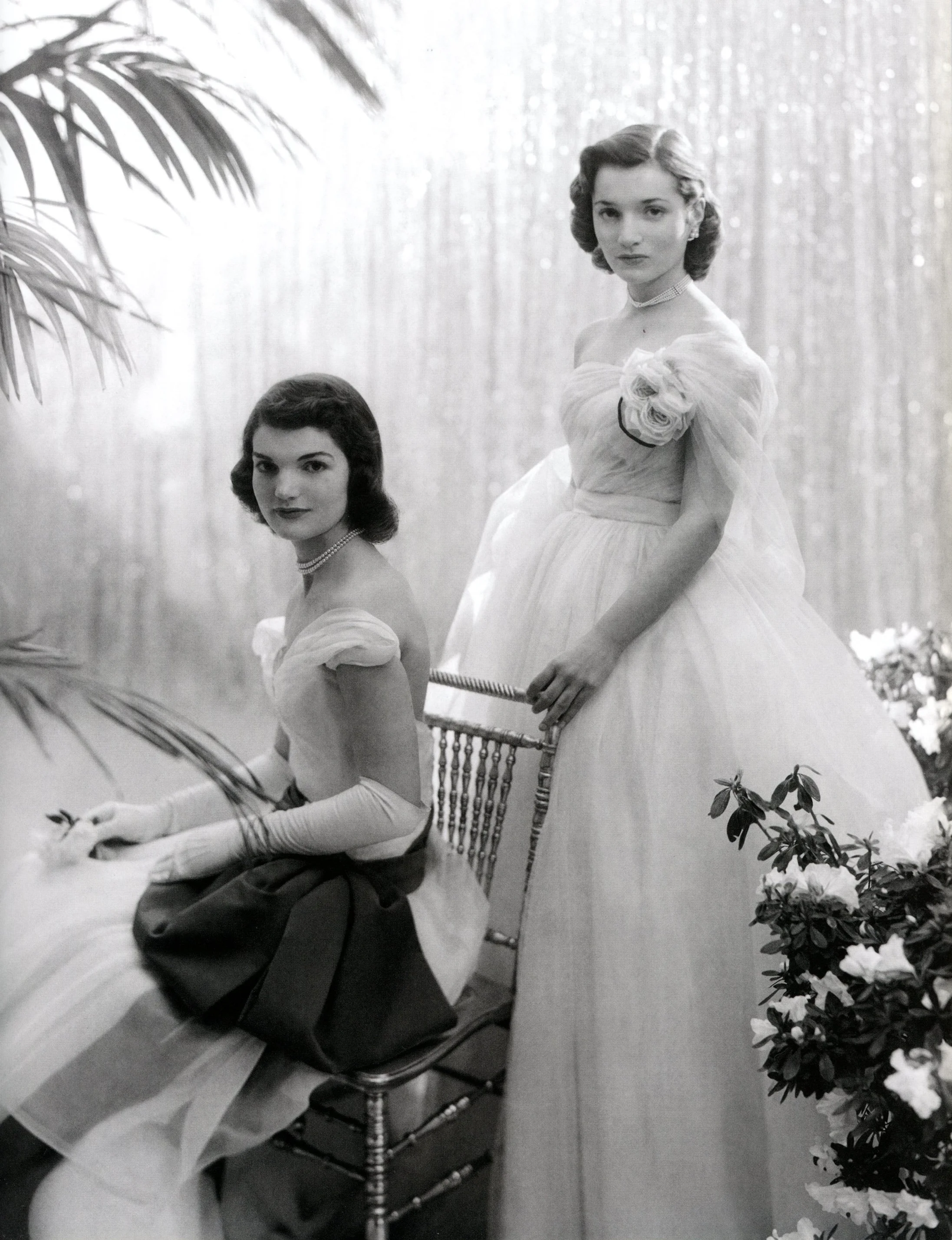 Jacqueline and Lee Bouvier before their debutante ball