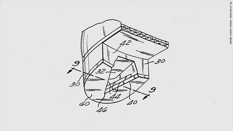 Michael Jackson's patented in October 26, 1993 shoe.