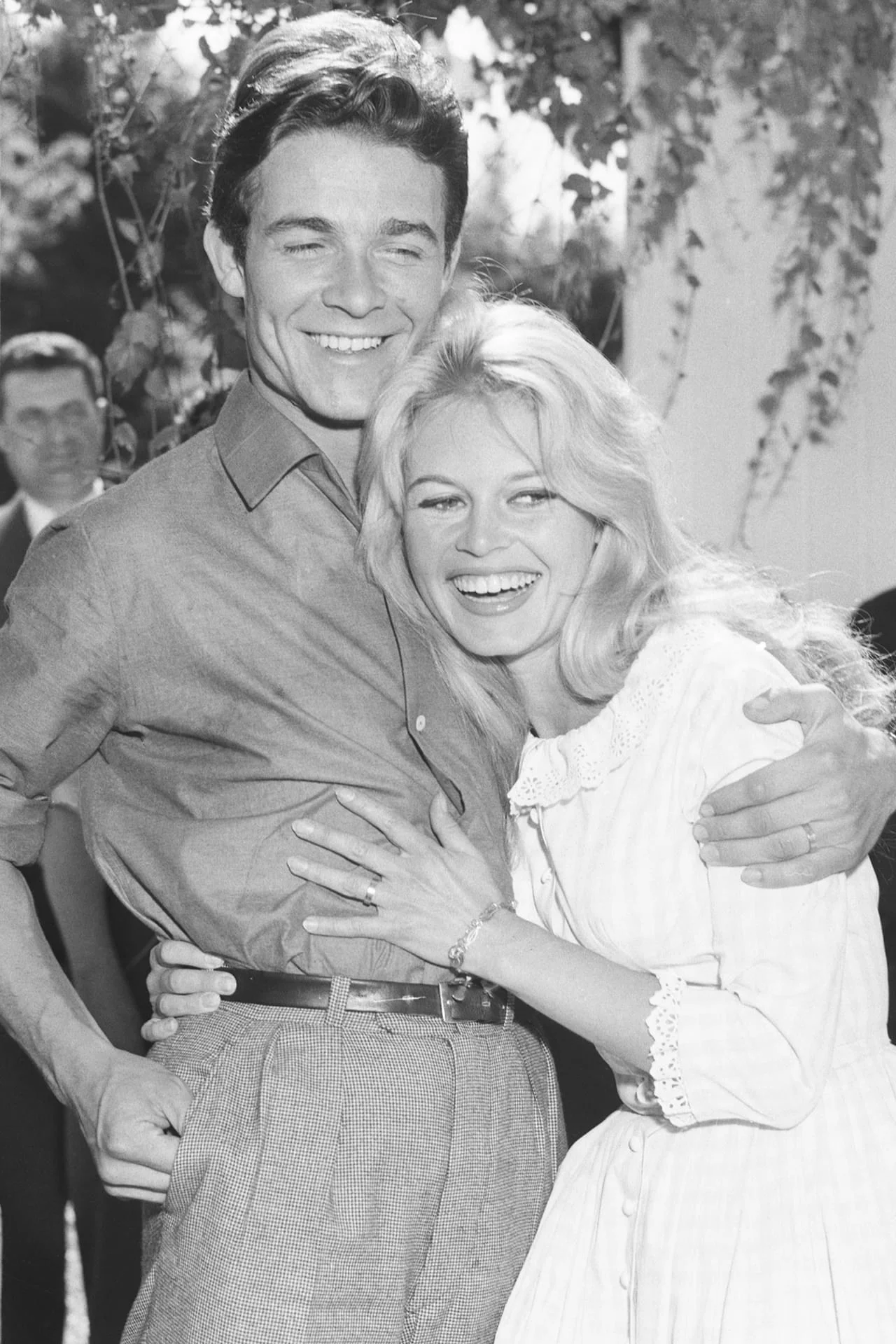 Brigitte Bardot at her wedding to Jacques Charrier June 18, 1959