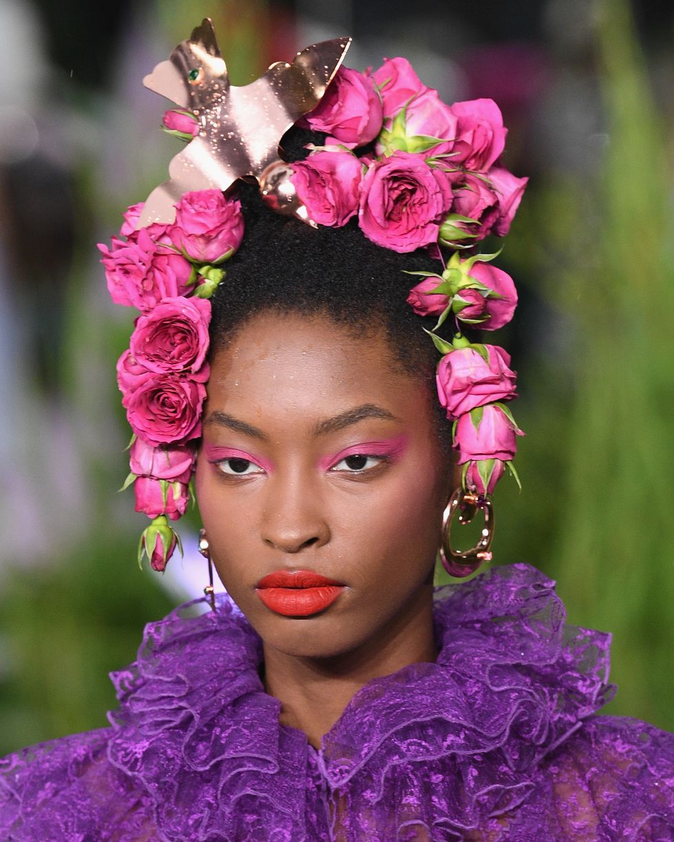 Colorful eyes and lips by Rodarte