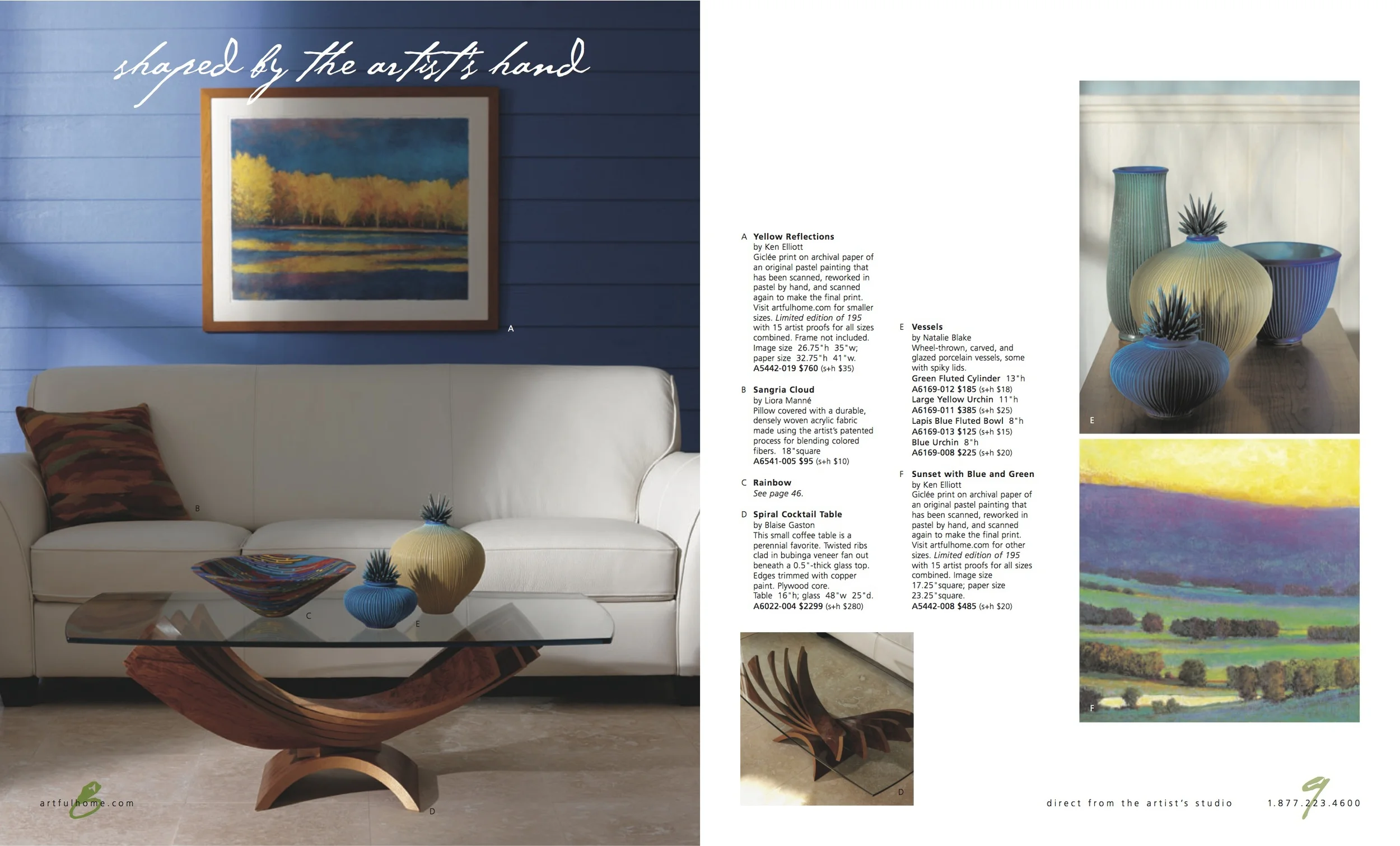 The Artful Home Page Spread