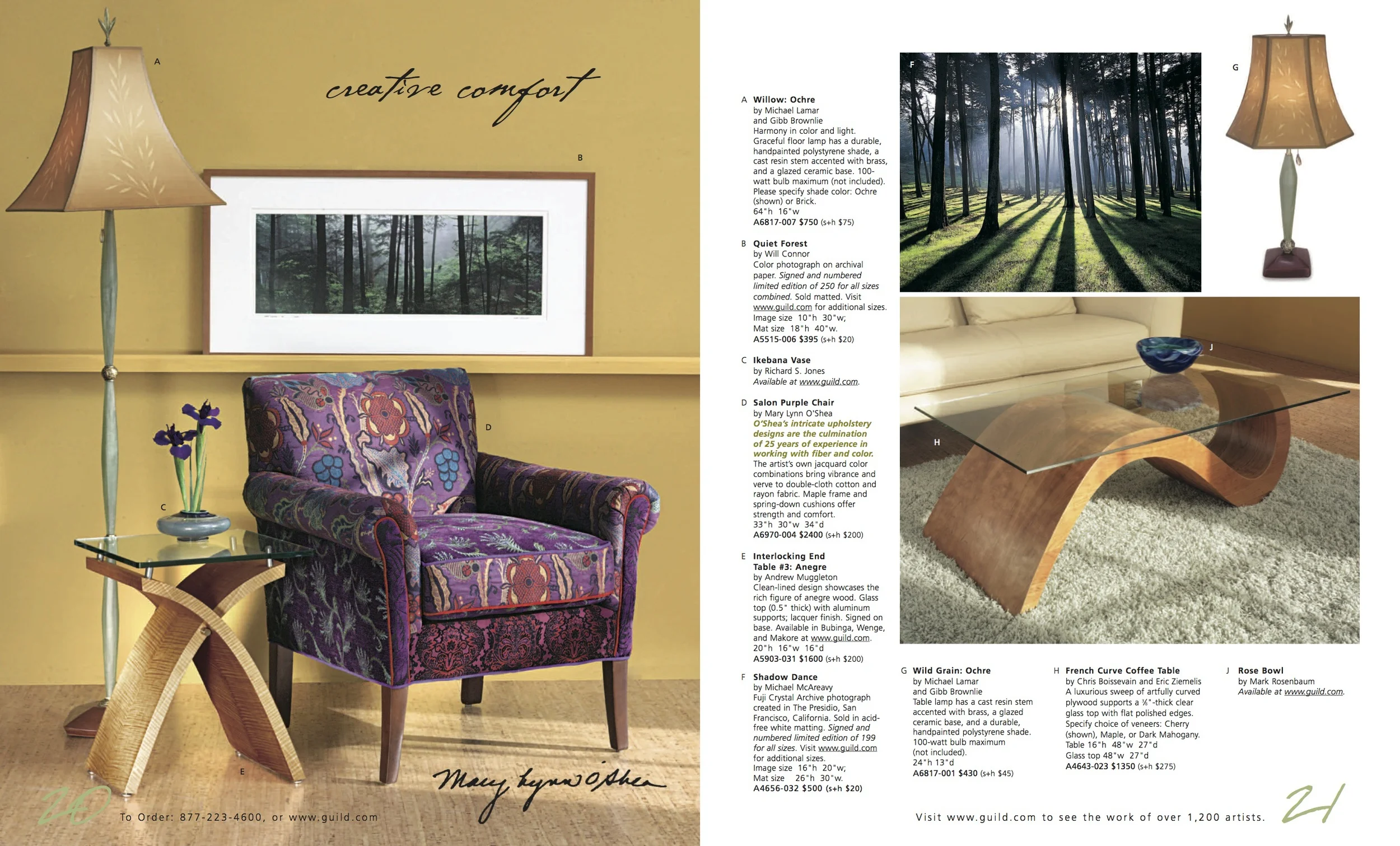 The Artful Home Page Spread