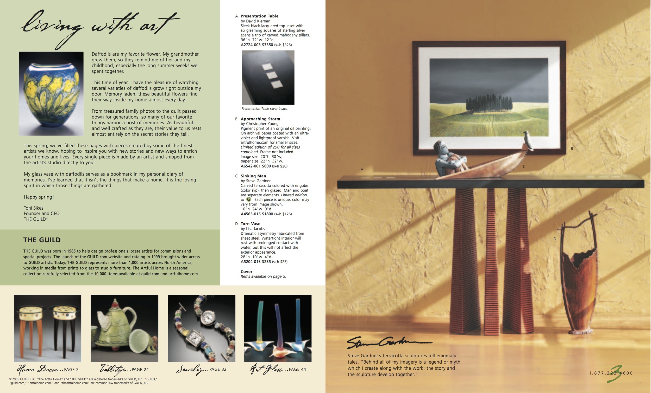 The Artful Home Page Spread