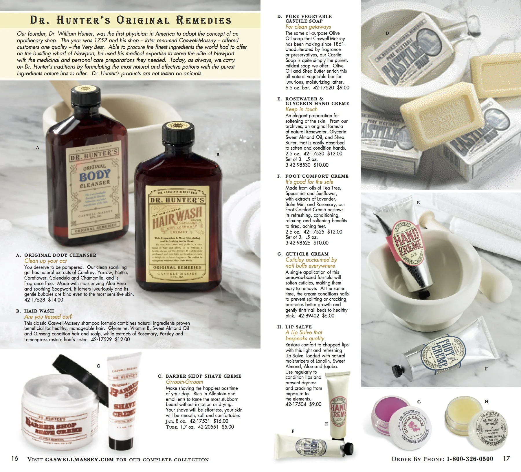 Caswell-Massey Page Spread