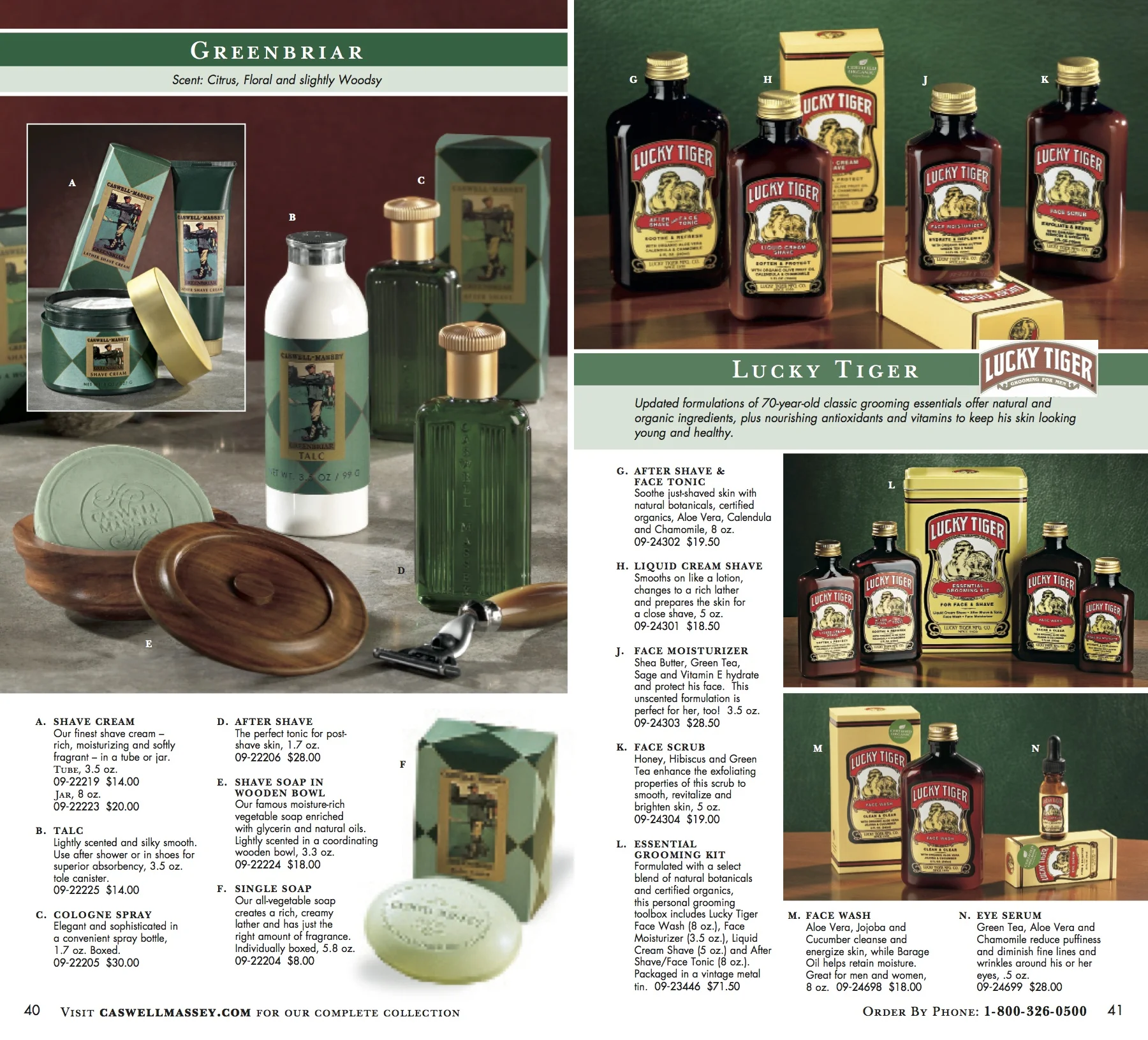 Caswell-Massey Page Spread