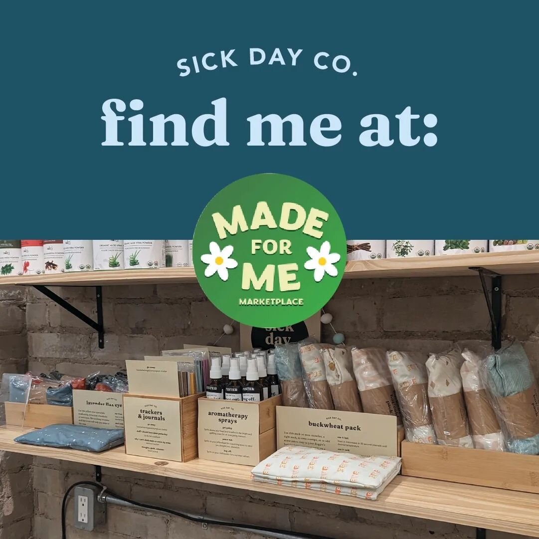 🎉 Grand opening TODAY!
You can now find my products at @madeformemarketplace in Brockton village, Toronto

Products available:
🪻 Lavender flax eye pillows 
🌾 Buckwheat heat packs 
😌 Aromatherapy sprays 
📒 Journals/notebooks/trackers 

Come by an